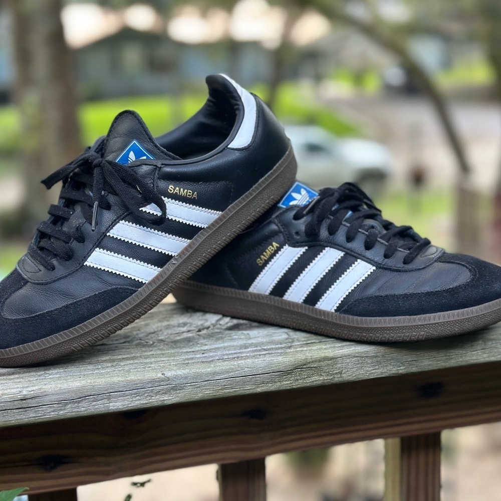 Adidas Samba Black and White Trainers